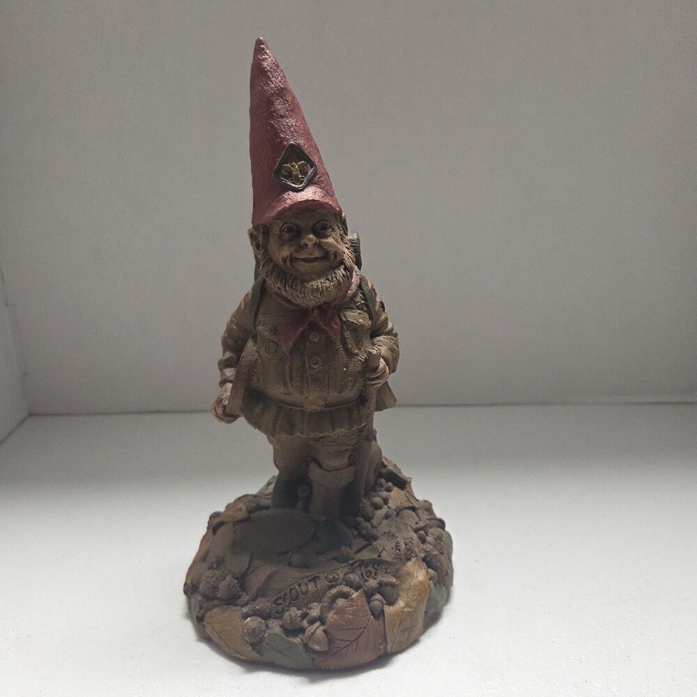 Tom Clark Gnome Figurine Boy Scout SCOUT 1988 Vintage Statue Retired